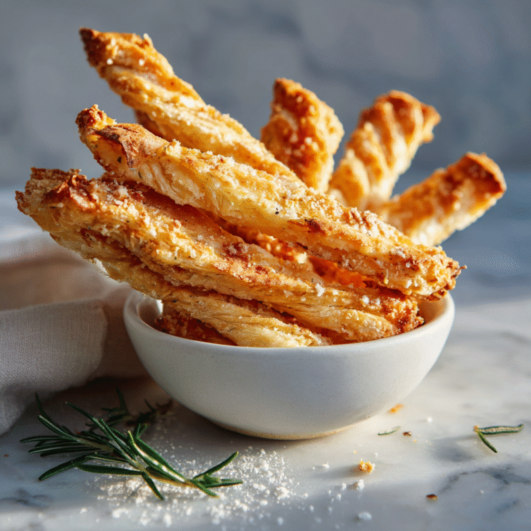 Flaky rosemary Parmesan cheese crackers arranged on a board, featuring golden buttery crackers with visible herbs and cheese, crispy layers and rustic presentation