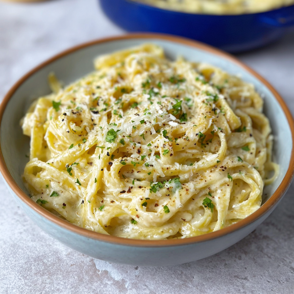 Easy Creamy Fettuccine Alfredo Pasta