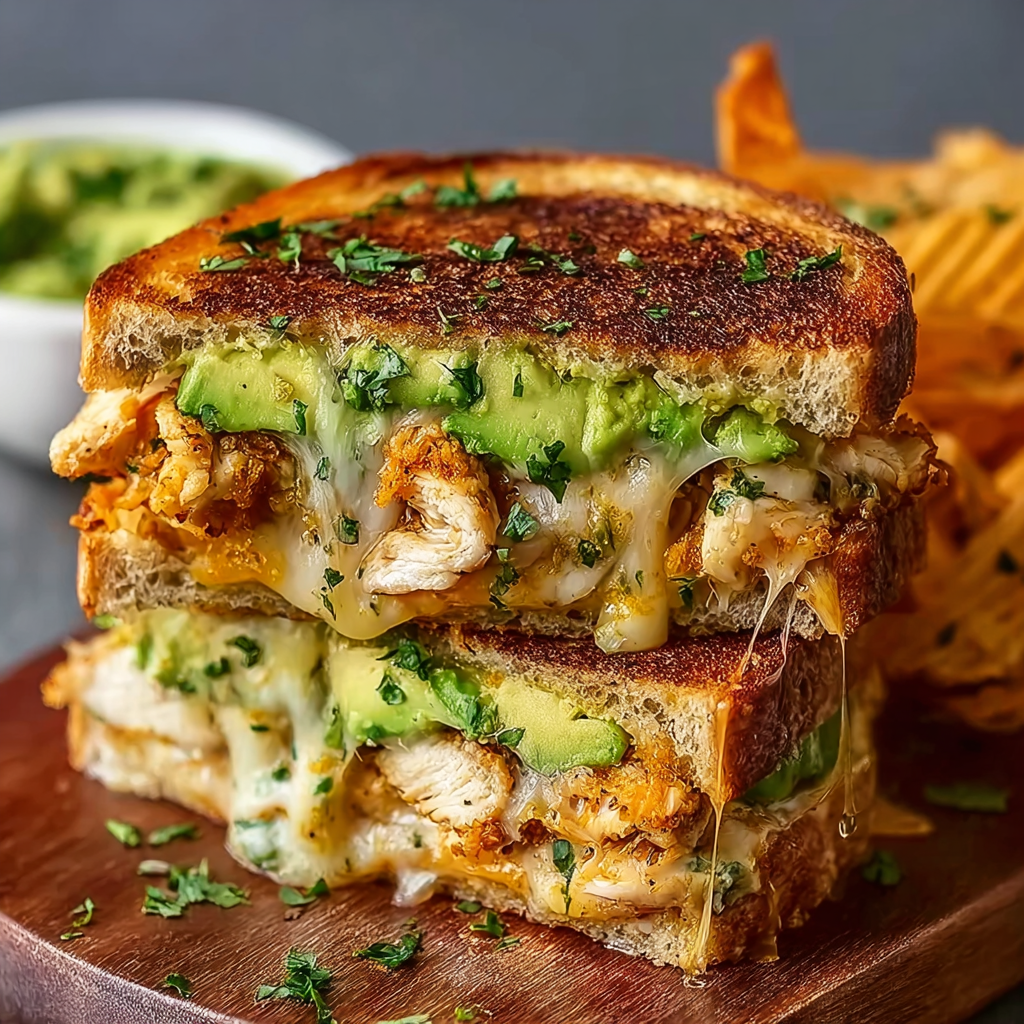 Chicken Avocado Melt Sandwich – Crispy, Creamy & Packed with Flavor
