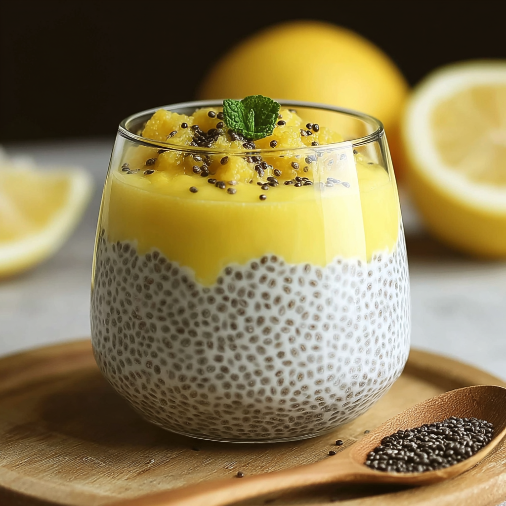 Lemon Chia Cream Pudding – A Light and Refreshing Delight