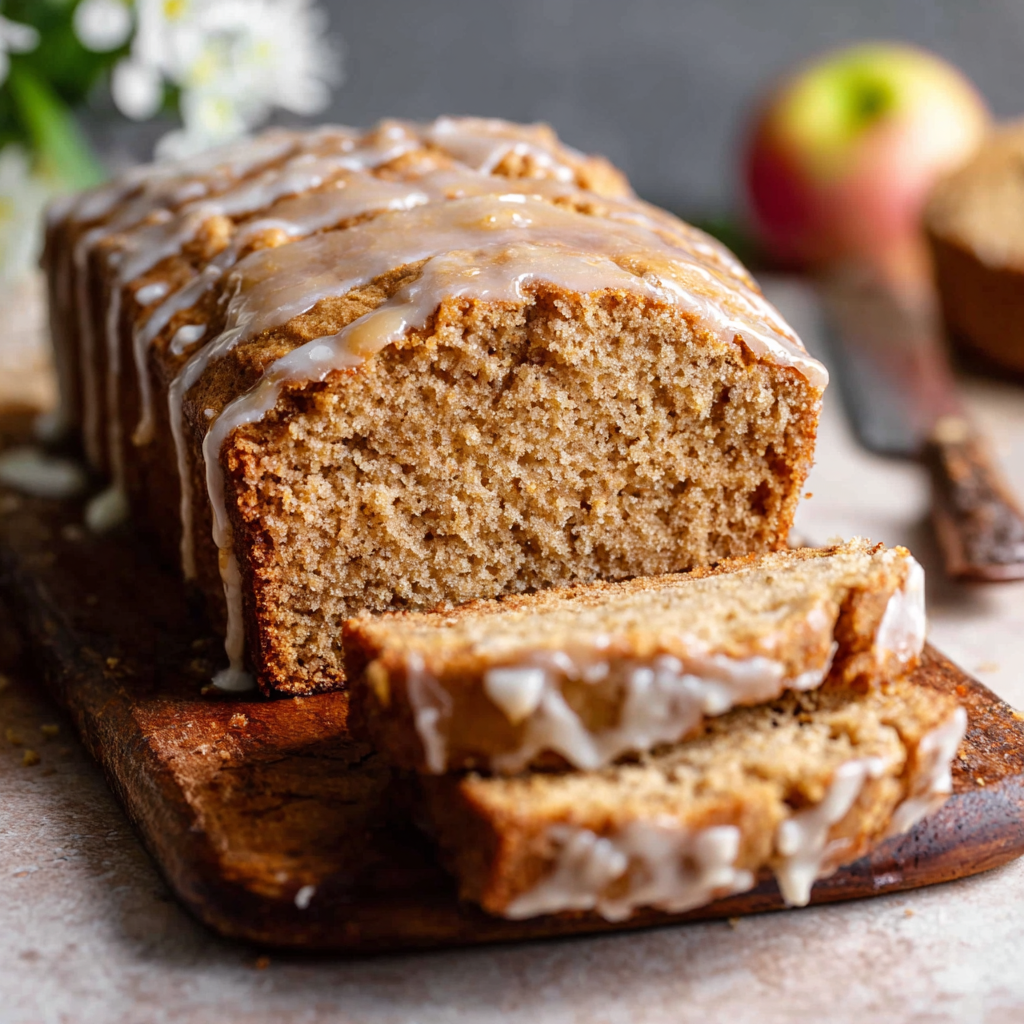 Apple Spice Cake with Cinnamon Glaze (The Ultimate Fall Loaf)