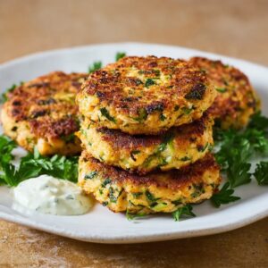 Greek Salmon Patties (Crispy, Flavorful & Ready in 25 Minutes)