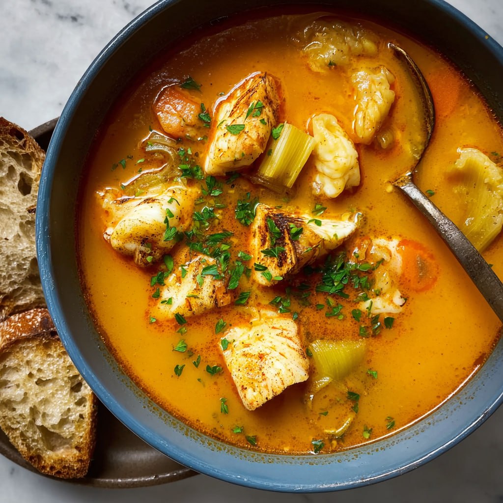 Bouillabaisse (Authentic Provençal French Fish Soup, Simplified)