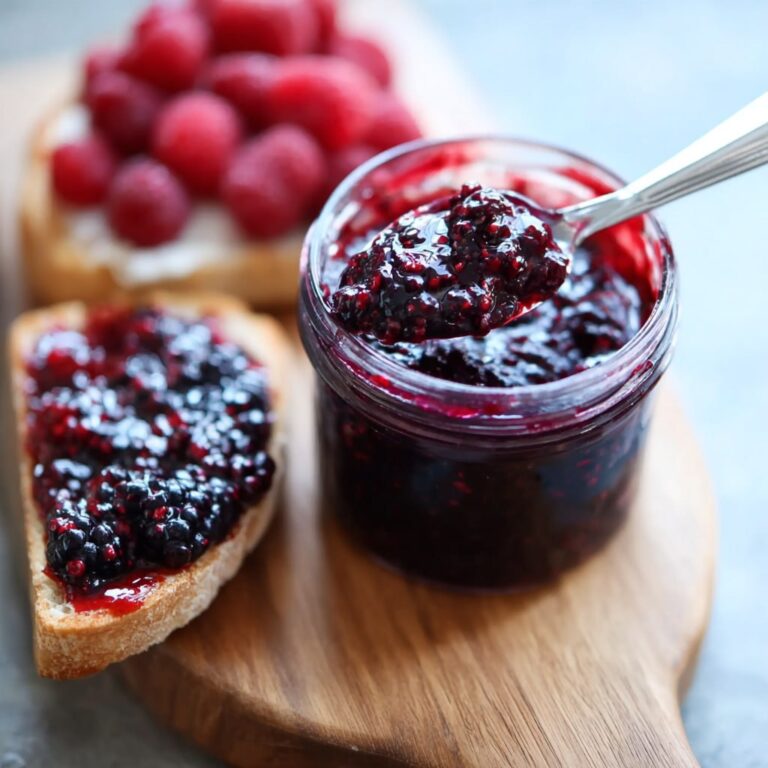 How to make triple berry quick jam step by step with fresh berries