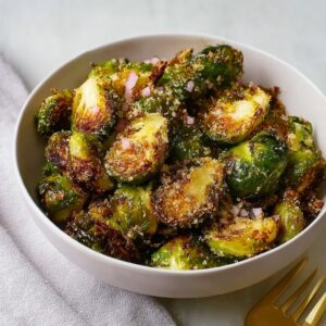 Crispy Air Fryer Brussels Sprouts – Caramelized & Addictive