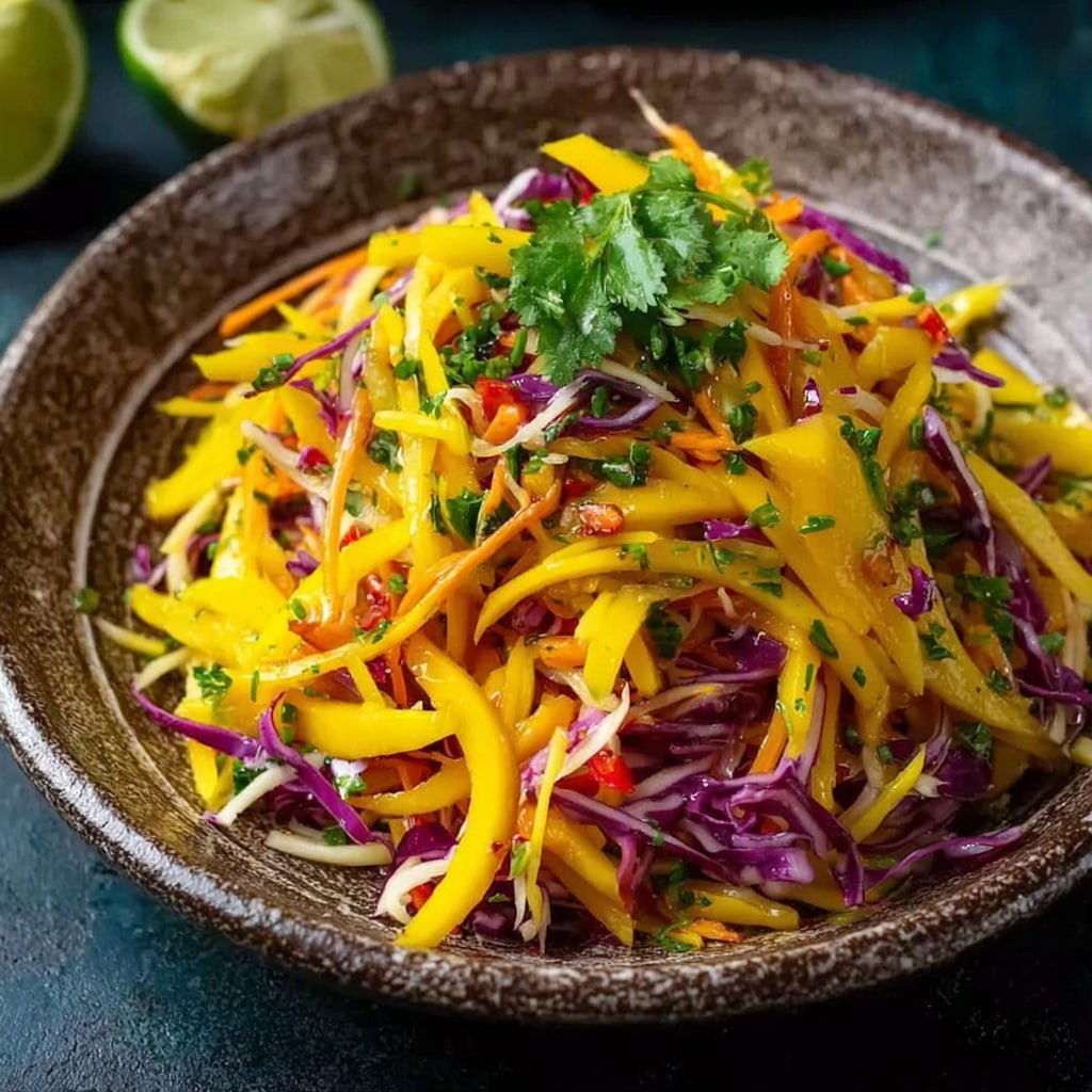 How to Make Mango Slaw (Fresh, Crunchy & Tropical in 15 Minutes) (Step by Step)