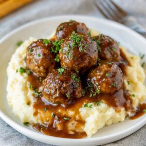 Slow Cooker Salisbury Steak Meatballs — See Me Cook the Easiest Crockpot Dinner