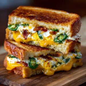 Jalapeno Popper Grilled Cheese (Spicy, Cheesy, Crispy in 15 Minutes)