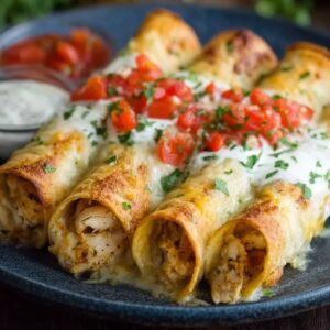 Baked Cream Cheese Chicken Taquitos (Crispy, Creamy & Weeknight Easy)