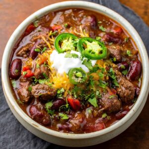Spicy Steak Chili (Fork-Tender Chunks of Beef in a Bold Smoky Broth)
