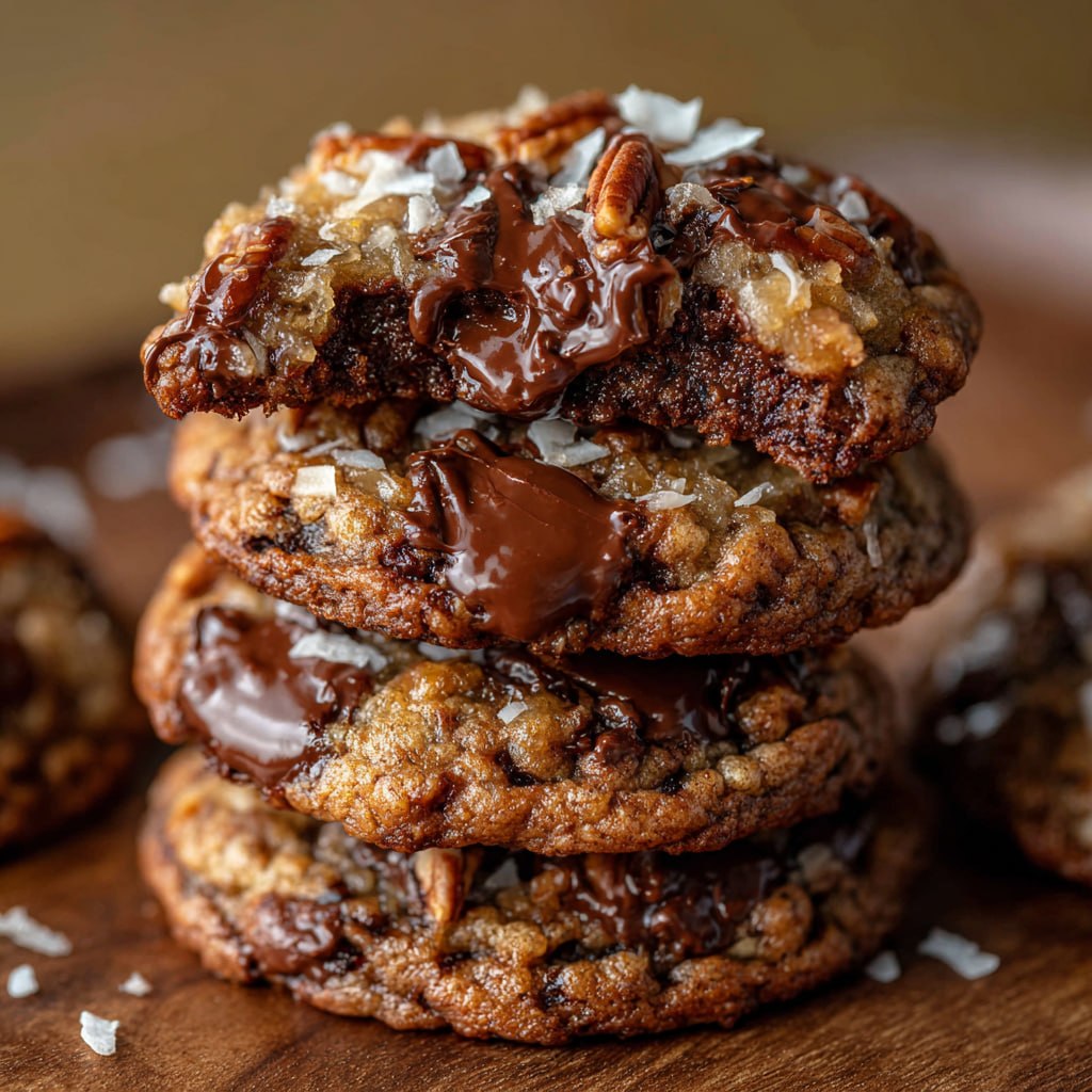 German Chocolate Cookies (Coconut-Pecan Frosting Stuffed in Every Bite)
