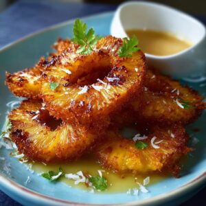 Rum-Soaked Fried Pineapple (Caribbean Boozy Caramelized Dessert in 15 Min)
