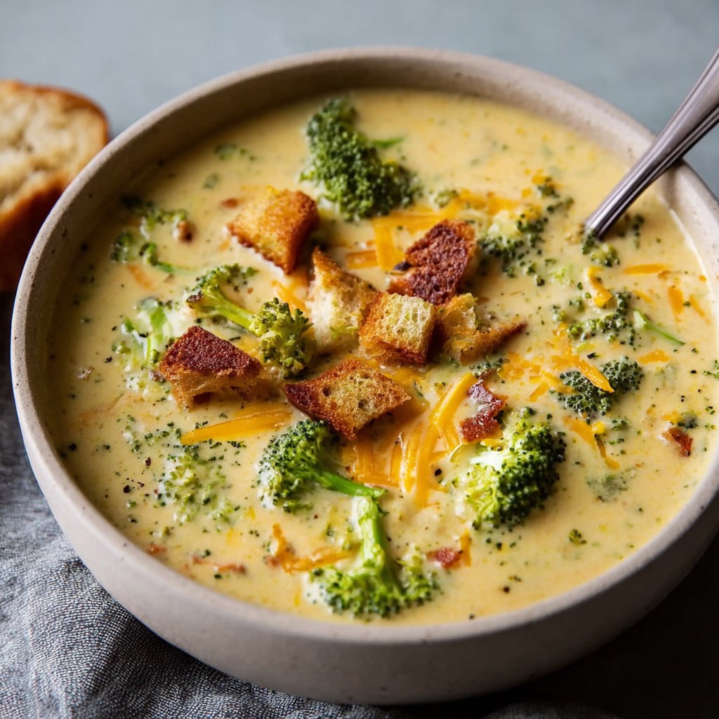 Broccoli Cheddar Soup (Panera Copycat — Creamy, Cheesy & 30 Minutes)