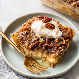 Pecan Pie Dump Cake (5-Ingredient Caramel-Pecan Holiday Hero)