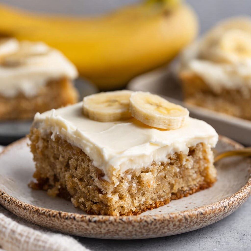 Banana Bars with Cream Cheese Frosting (1-Hour Soft Banana Bread Bars)