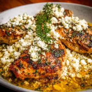 Greek Chicken With Lemon and Feta (One-Pan Mediterranean Dinner, 35 Min)