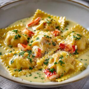 Lobster Ravioli in Lemon Butter Sauce (Restaurant-Style Italian Date Night, 30 Min)