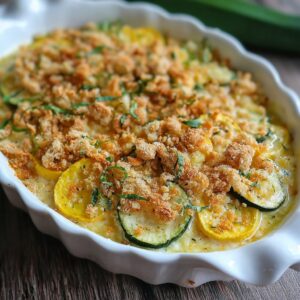 Summer Squash Casserole With Ritz Crackers (Creamy Crunchy Southern Comfort, 50 Min)