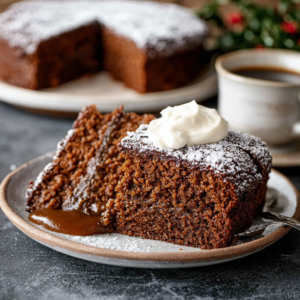 Old-Fashioned Gingerbread (Dark Molasses Loaf, Served Warm With Whipped Cream, 60 Min)