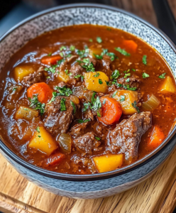 Classic Homemade Beef Stew (Slow-Simmered With Carrots, Potatoes & Red Wine, 2.5 Hr)