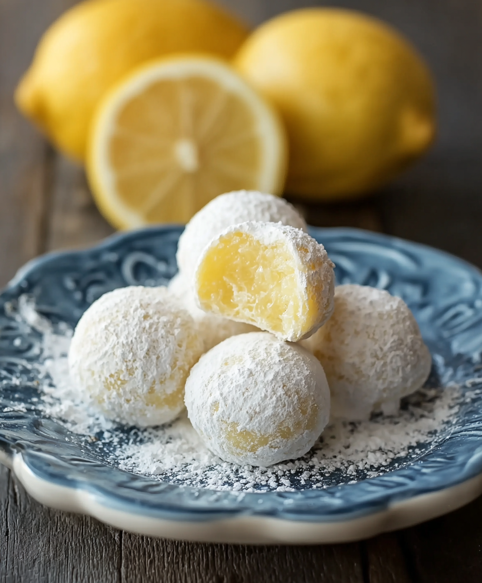 Lemon Truffles (No-Bake White Chocolate Bites With Fresh Lemon, 30 Min + Chill)
