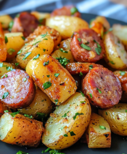 Sausage and Potatoes Skillet (One-Pan Smoky Kielbasa with Crispy Potatoes, 35 Min)