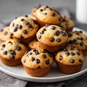 Chocolate Chip Muffins (Bakery-Style Tall-Domed With Tender Crumb, 35 Min)