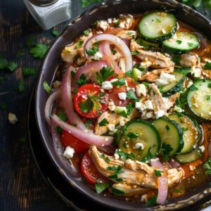 Chicken Salad With Vegetables (Celery, Carrot, Bell Pepper, Mayo-Yogurt, 25 Min)