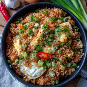 Fried Rice With Egg And Vegetables (Day-Old Rice, Scrambled Eggs, Carrots, Peas, Scallions, 20 Min)